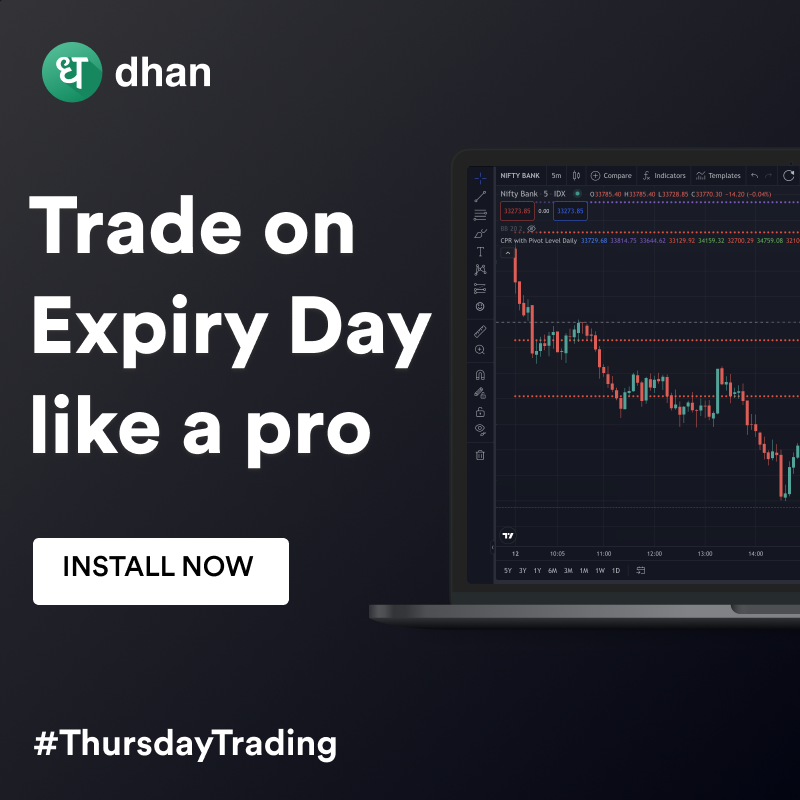 DhanHQ's tweet photo. Expiry trading made smarter &amp; faster ⚡

- Instant order placement
- Basket orders with margin benefits
- Deep OTM / ITM options, LEAPS

Switch to Dhan for a lightning fast trading experience.