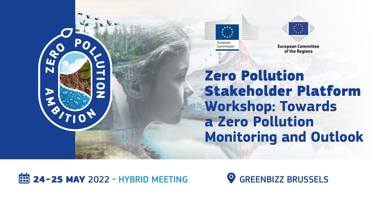 EU_ENV's tweet photo. ๐ฃ Businesses, scientific/research experts & organisations:
Join our stakeholder workshop โTowards a #ZeroPollution Monitoring and Outlookโ ๐ฑ
๐ 24 - 25 May
๐ Greenbizz, Brussels ๐ง๐ช and online
Register via https://t.co/0fwAEyZsVg
#CleanAirEU #CleanWaterEU #CleanSoilsEU https://t.co/dm00zKi4Rx