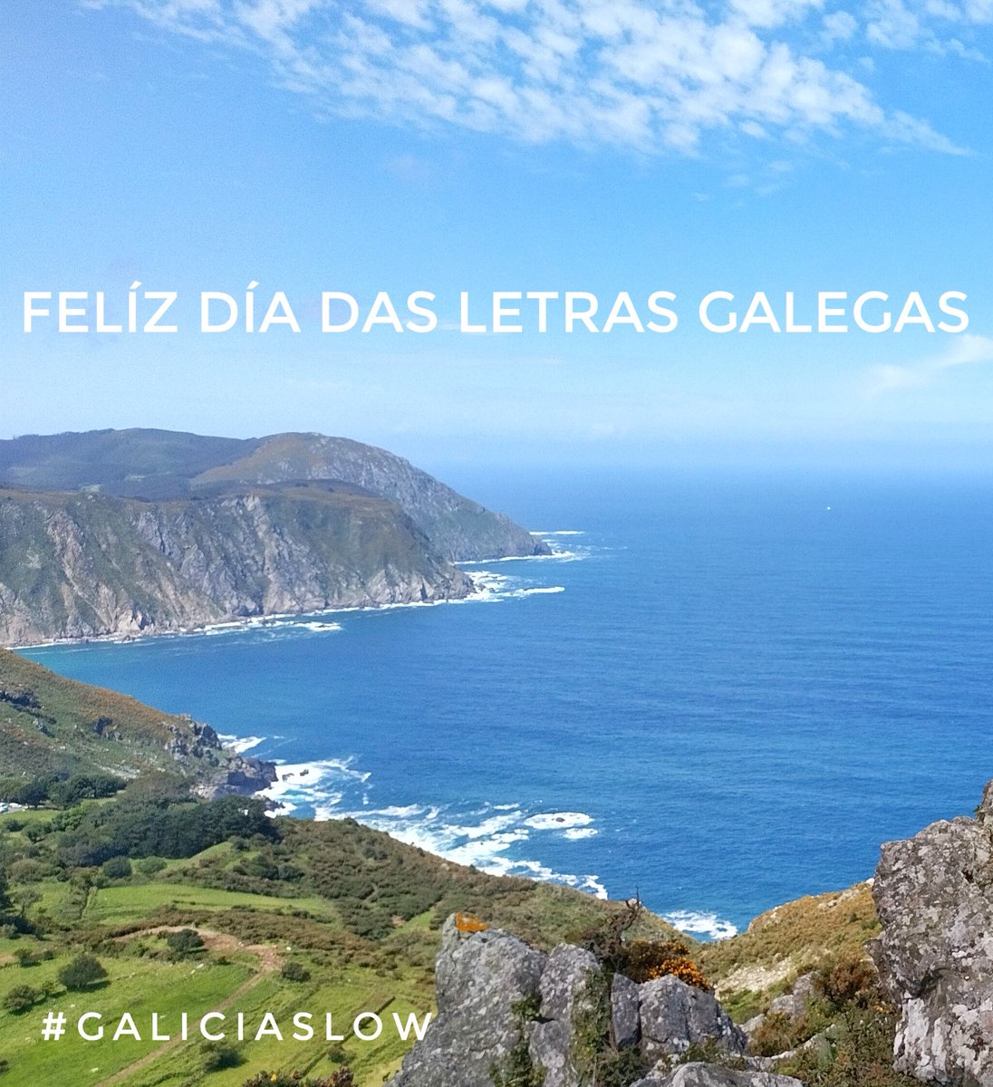 Felíz día das #LetrasGalegas2022 
#galiciaslow