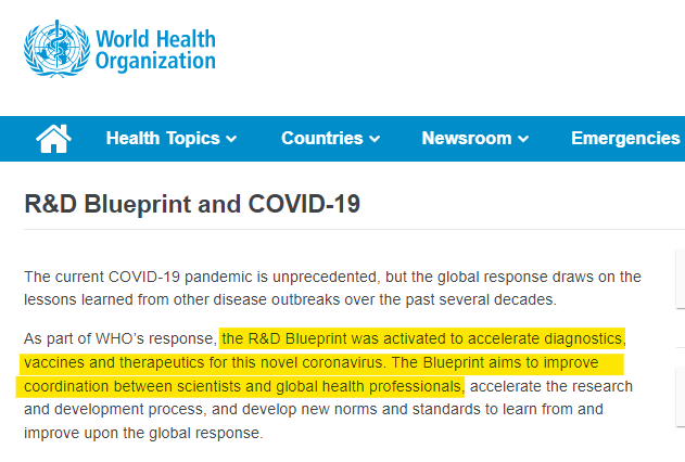 COOPERATION AND COLLABORATION• More research to "inform and expand” public health and social measures during pandemics• More support for the WHO Research & Development Blueprint (Read: Accelerated vaccine & diagnostic development)