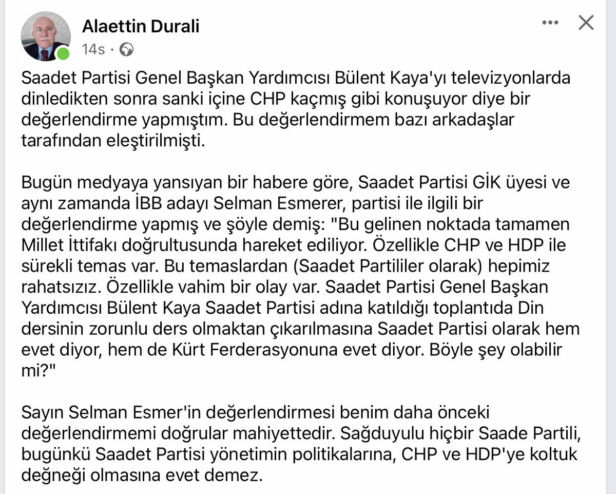 Muzaffer Deligöz (@MuzafferDeligz3) on Twitter photo 2022-05-17 07:28:31 Saadet Partililerin de itiraf ettiği gibi, “Saadet Partisi Erbakan Rahmetlinin yolundan çıktı…” Saadet Partililerin de itiraf ettiği gibi, “Saadet Partisi Erbakan Rahmetlinin yolundan çıktı…”