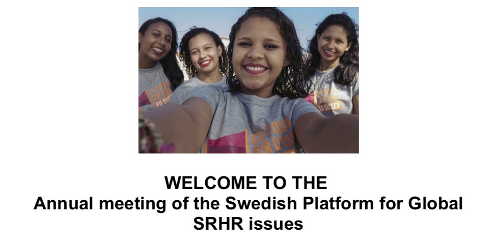 ELHakansson's tweet photo. The annual meeting of the Swedish Platform for Global #SRHR issues has just started- very excited to learn more about the new @WHO #safeabortion guidelines, #sgbv &amp; pleasure! @RFSU @sarasterlund1 @Sida @SwedenUN #SRHRplatform https://t.co/DmgRbkQC59