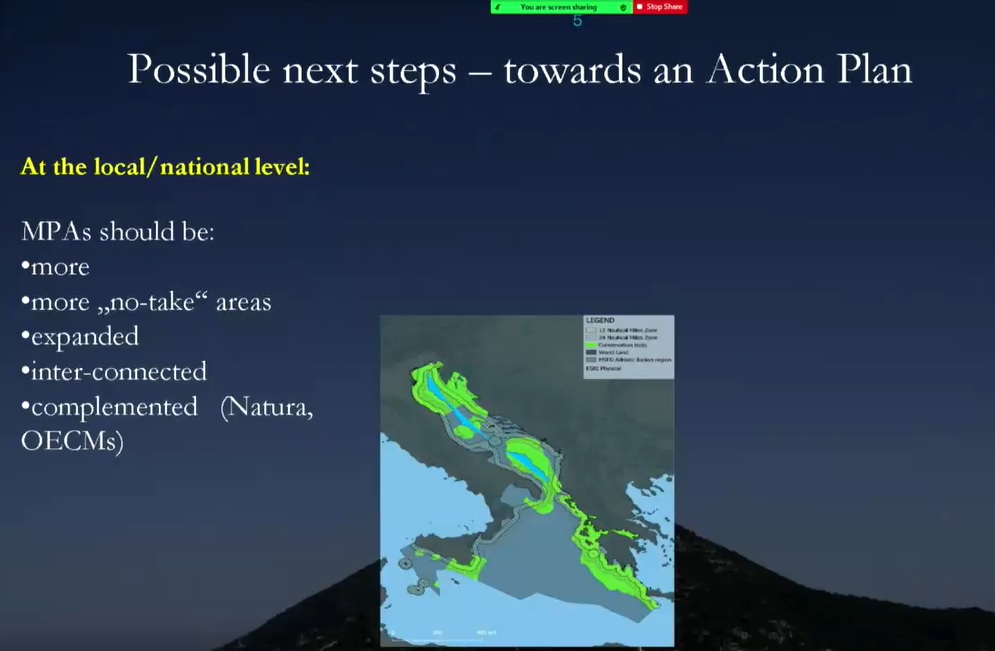 Andrej Sovinc, Analysis of Marine (water) Protected Areas in EUSAIR and Proposals for Corrective Measures: 'Κάθε ΘΠΠ θα πρέπει να έχει τουλάχιστον μία #NoTakeZone'