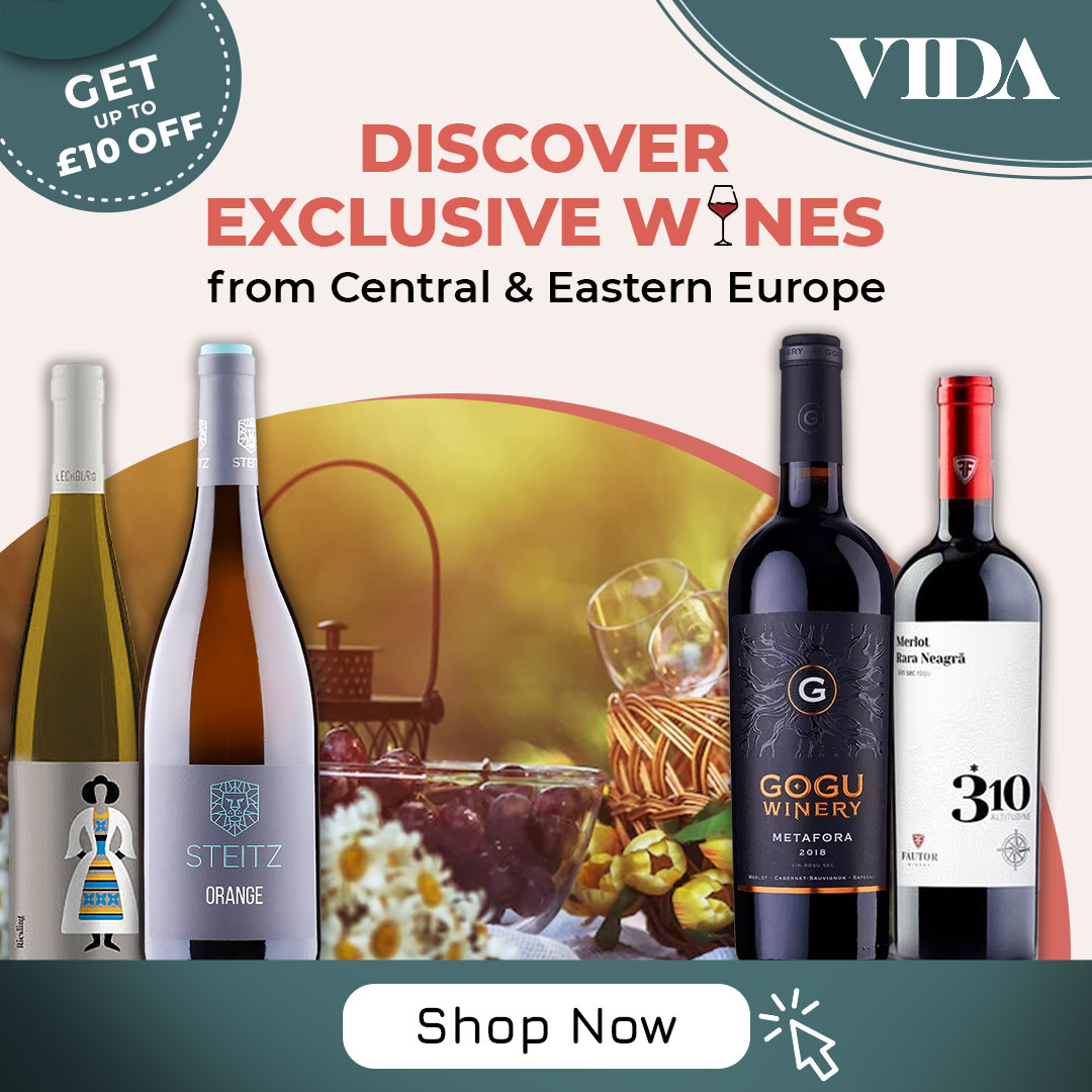 vidawinesuk's tweet photo. Discover Exclusive Wines &amp; Spirits from Central &amp; Eastern Europe at Vida and Get up to £10 Off on Your 1st Order. https://t.co/o5H6PazXDV