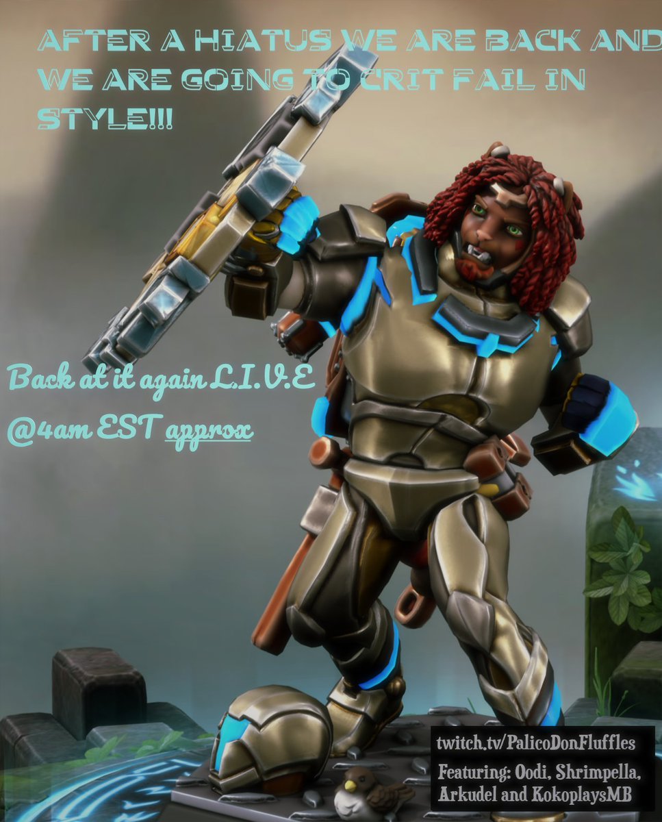 Time for some dnd style battle chess! <3
Live @ approximately 4am #streamer #DND #survival  #lumbercat  #twitch  #palicodonfuffles twitch.tv/palicodonfluff… Feat. Shrimpella Oodi Arkudel and KokoplaysMB

<a href="/Shrimpella_/">Ella Broom</a> @Arkudel <a href="/OodiGames/">Oodi</a> <a href="/kokoplays/">Koko</a>