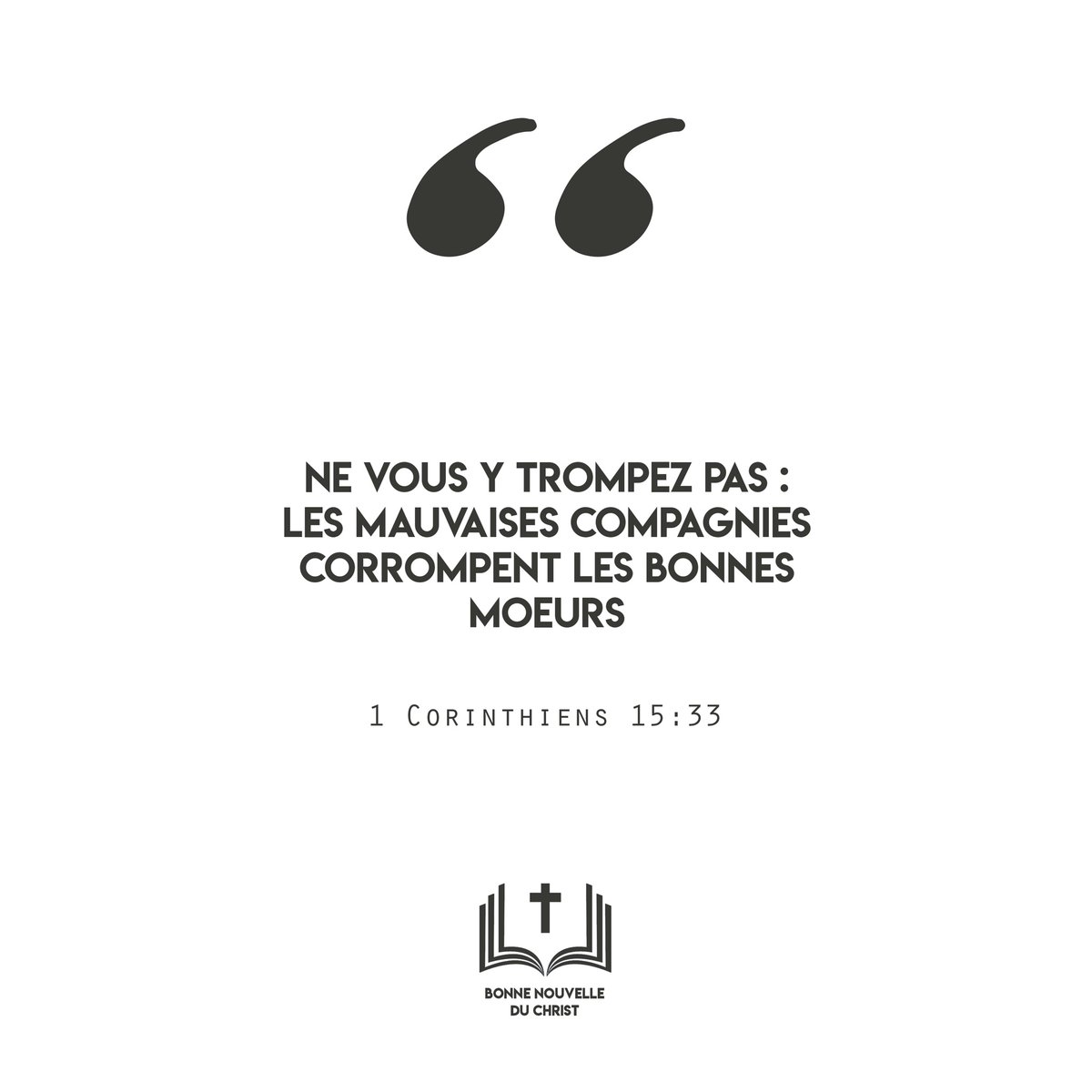 Bonne_Nouv's tweet photo. Bonne Journée en Jésus Christ
#BonneNouvelleDuChrist #Christ #Mai2022 #Mardi17 #Tromperie #Bonne #moeurs #Corrompre #Mauvais #Compagnie https://t.co/L7nXwfty0a