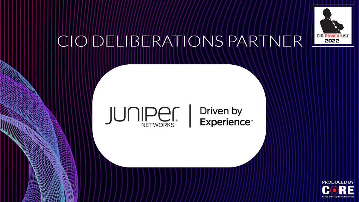 #COREMEDIA welcomes CIO Deliberations Partner @Juniper_IN at the @CIOPowerList ciopowerlist.com #ciopowerlist2022 #Leadership #CIO #media @MathurAnoop @sudhirk1234 @YohannaAlex @27SRC @JuniperNetworks @ciodialogues