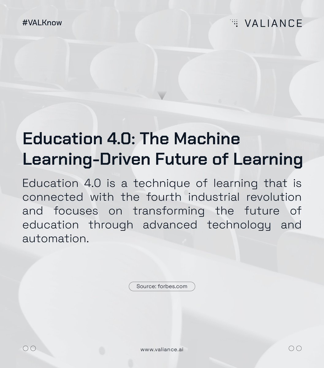 valianceai's tweet photo. Education and technology now become an inseparable things. See how the machine learning-driven future of learning works. https://t.co/FYGWptkGK2