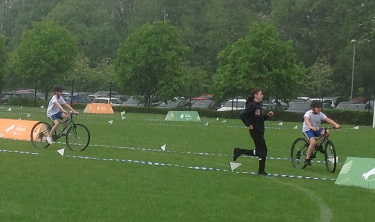 mna_pe's tweet photo. The rain didn't stop us having fun at The Brownlee Foundation come and tri triathlon event yesterday.  @morley_newlands @GORSEGetHealthy https://t.co/kfARR9s0hb