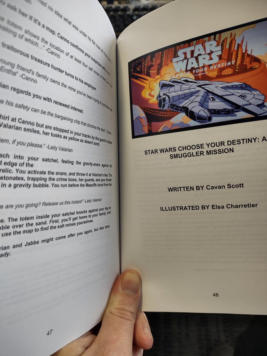RE_Neptune's tweet photo. My 1st #starwars custom book! presenting Choose your Destiny - the mini adventures!
A collection of stories from @cavanscott that are audio only via Amazon released back in 2019.
These are #canon stories for my shelf that will sit alongside the official releases!
#custombook https://t.co/8DwoqjGMUq