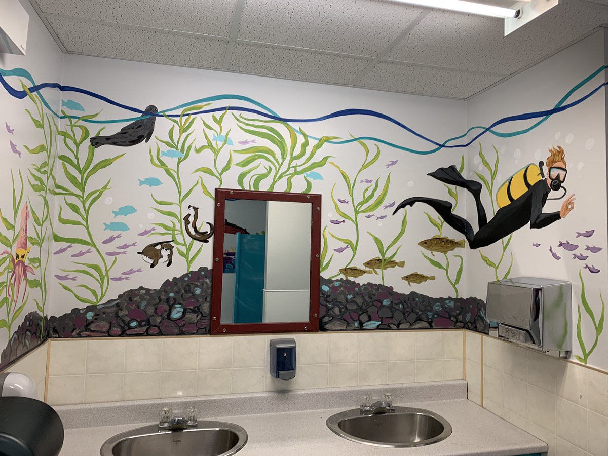 MrsKelley11's tweet photo. Thanks to Ms. Rowsell and her student volunteers. The bathrooms at GBSA are beautiful!! @GBSA2021 @NLESDCA https://t.co/AO6zHzXHAd