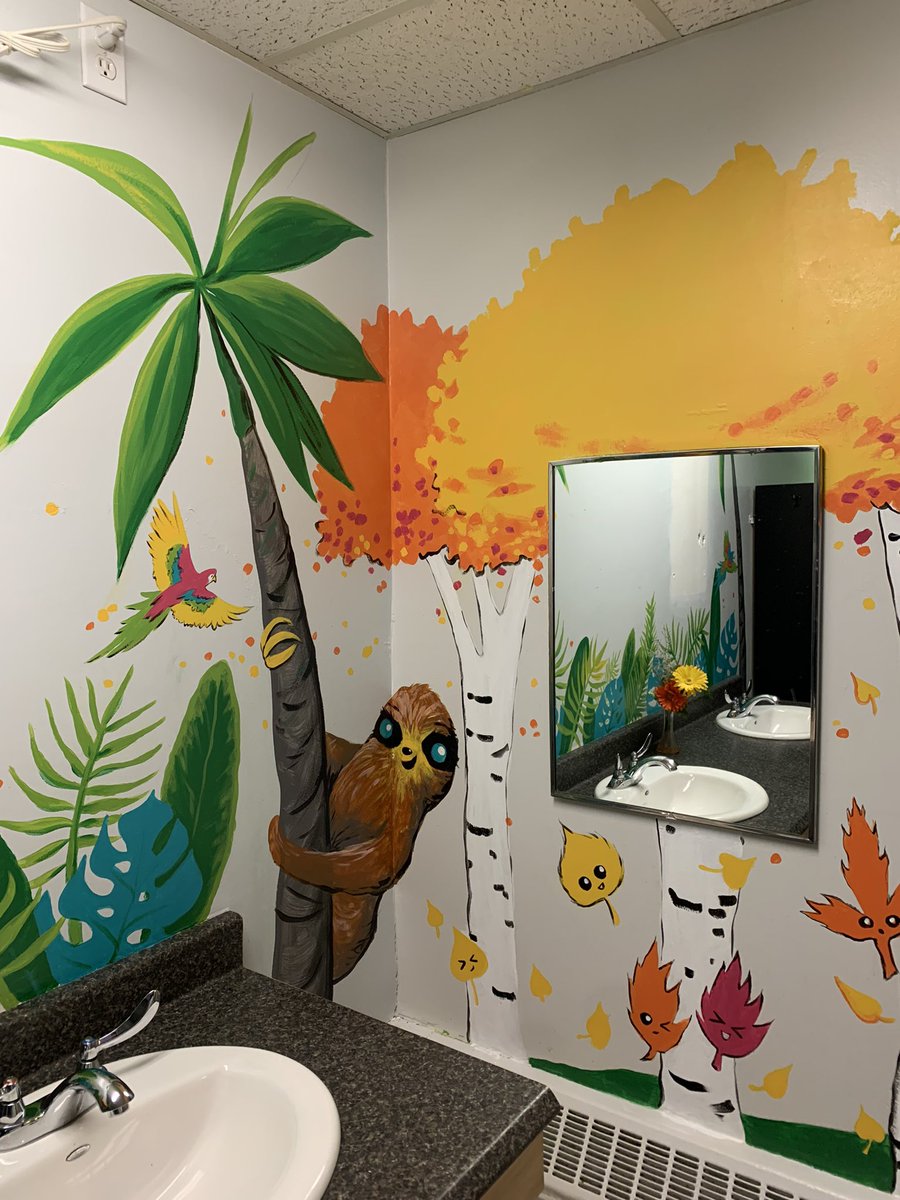 MrsKelley11's tweet photo. Thanks to Ms. Rowsell and her student volunteers. The bathrooms at GBSA are beautiful!! @GBSA2021 @NLESDCA https://t.co/AO6zHzXHAd
