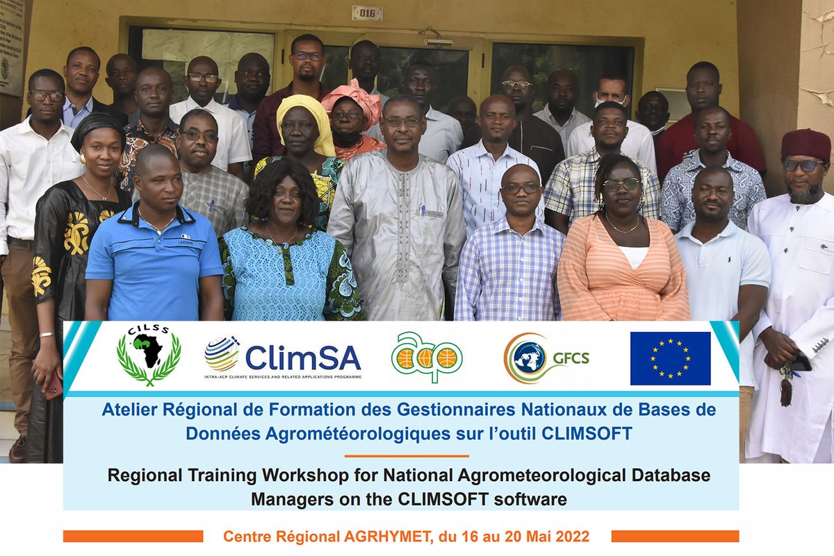 AgrhymetInfos's tweet photo. Lundi 16 mai 2022 a débuté à AGRHYMET CCR-AOS au Niger, l'atelier régional de formation des gestionnaires nationaux de bases de données agrométéorologiques sur l'outil #climsoft. https://t.co/31DXajyS2u