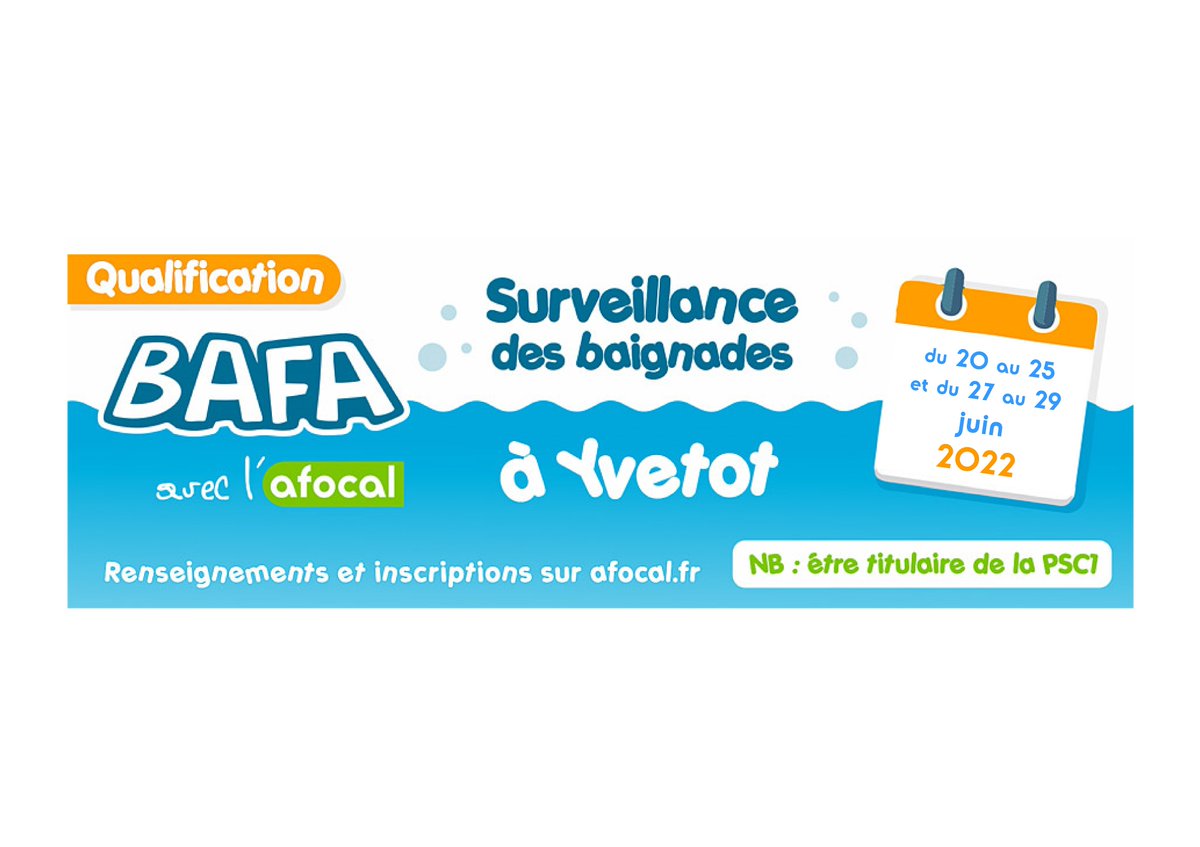 🗣 En cours de formation ou déjà titulaires du #BAFA ?!
🆙🏊‍♀️ Devenez surveillants de baignades en ACM !
👉 Foncez sur :  afocal.fr/bafa/stage-baf…
📍 Stage éligible à l’aide d’État de 200 €, sous conditions particulières.