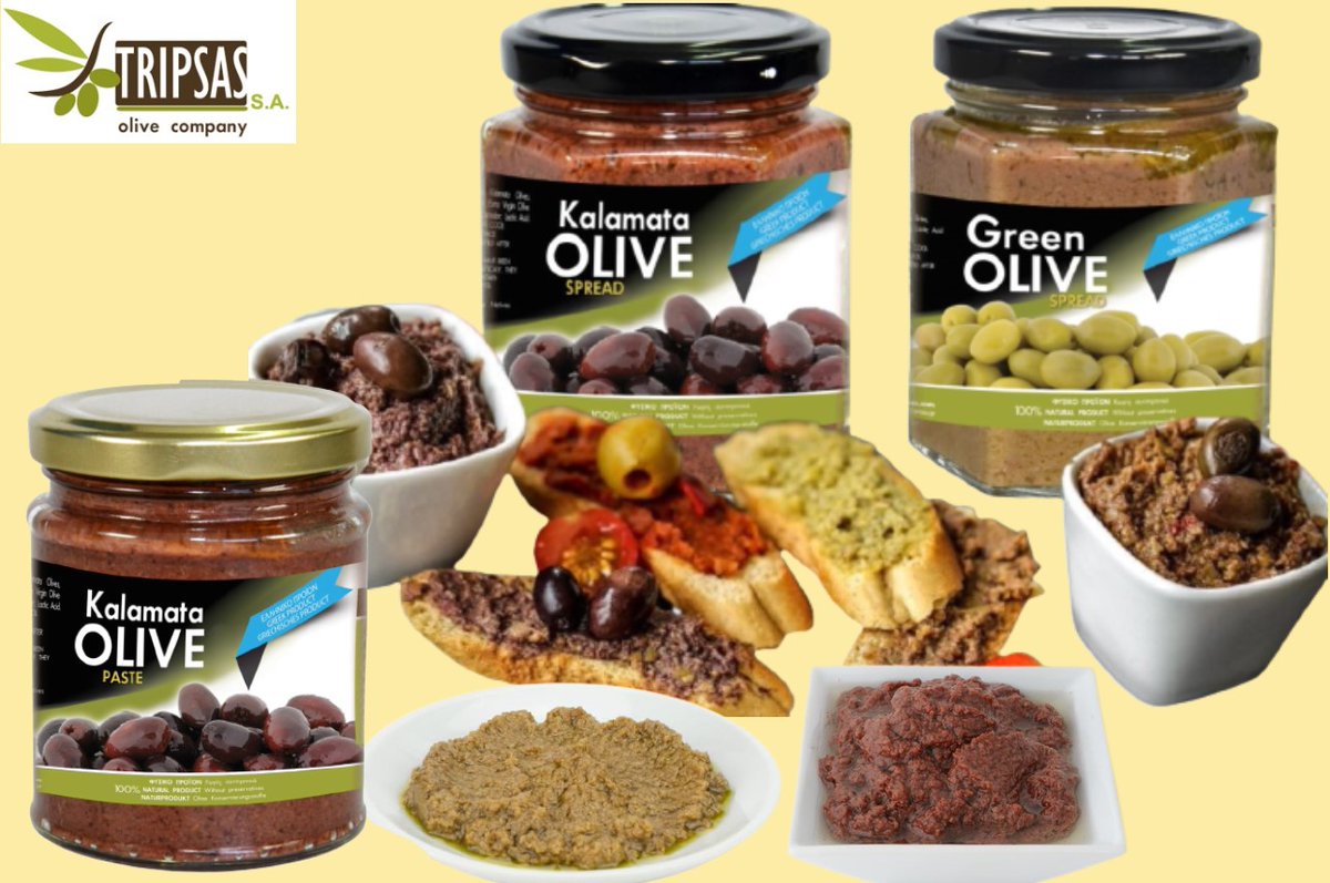 tripsasolive's tweet photo. Our kalamata and green olive #tapenades with #ExtraVirginOliveOil can be a refreshing and healthy part of your meals all season long. 
Spread over some fresh bread or crackers to make a great #snack and tasty #appetizers or use them as a dip for veggies! https://t.co/pA5AulHPGp