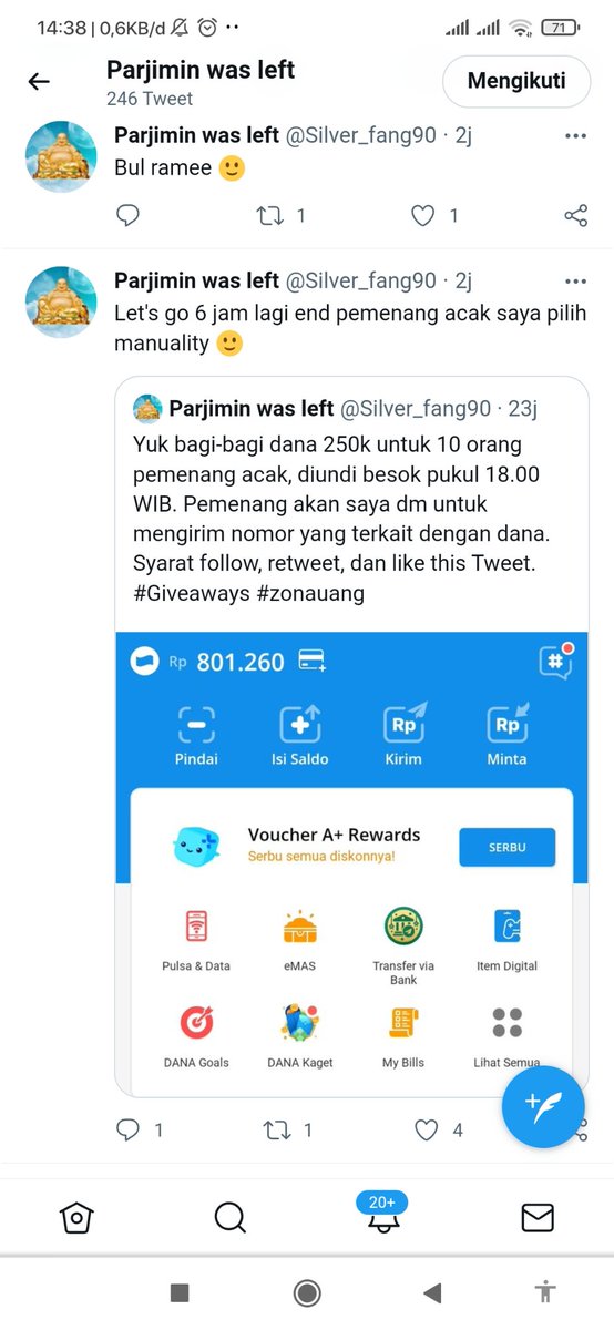 riniay20's tweet photo. @Silver_fang90 Bismillah...
Semoga bisa dapet, buat tambah-tambah modal usaha 🙏 sehat terus kak... https://t.co/2JFJaKg2fF