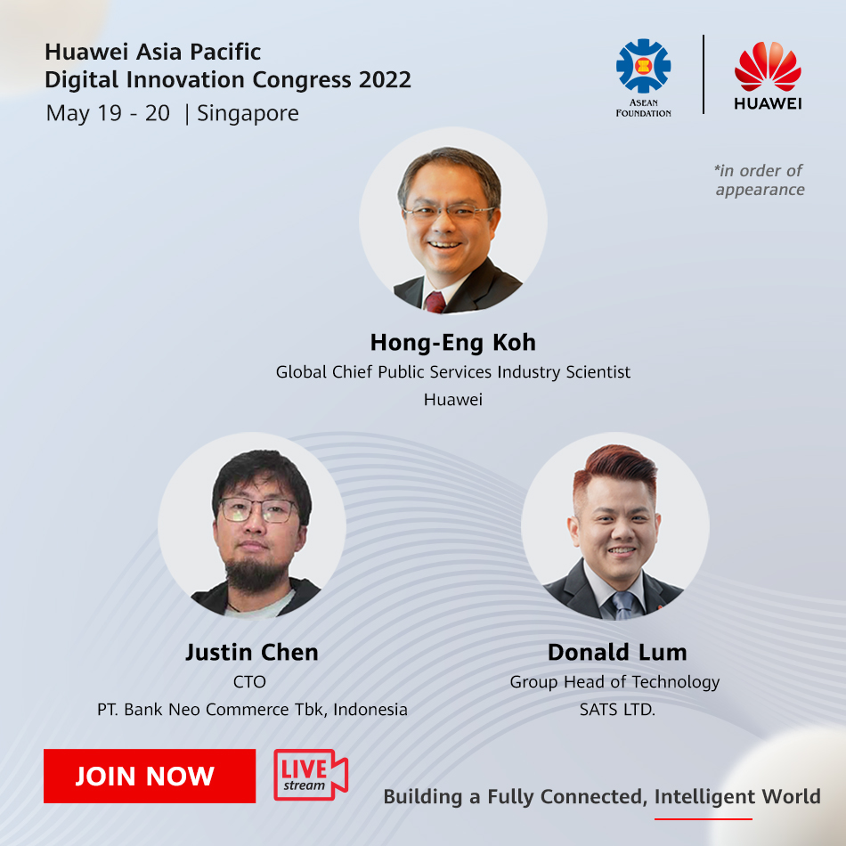 HuaweiAPAC's tweet photo. Join us together on DAY 2 keynote to drive digital transformation for industries! Explore how innovative technology can be seamlessly integrated into business scenarios.💡Learn more at Huawei APAC Innovation Congress: https://t.co/4QT5vbUHlM

#FORinnovationDigitalAPAC