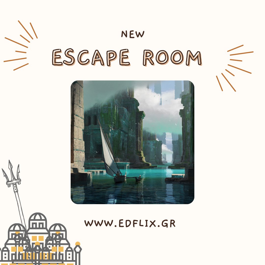EdflixGr's tweet photo. The year is coming to an end, so why not challenge your B1 and above classrooms to escape Atlantis?
Accessible with 
📍EDFlix Premium or 
📍EDFlix Game Master subscriptions
https://t.co/6Bitw1SDtg
 
#english #education #teaching https://t.co/oGx4XPQSmL