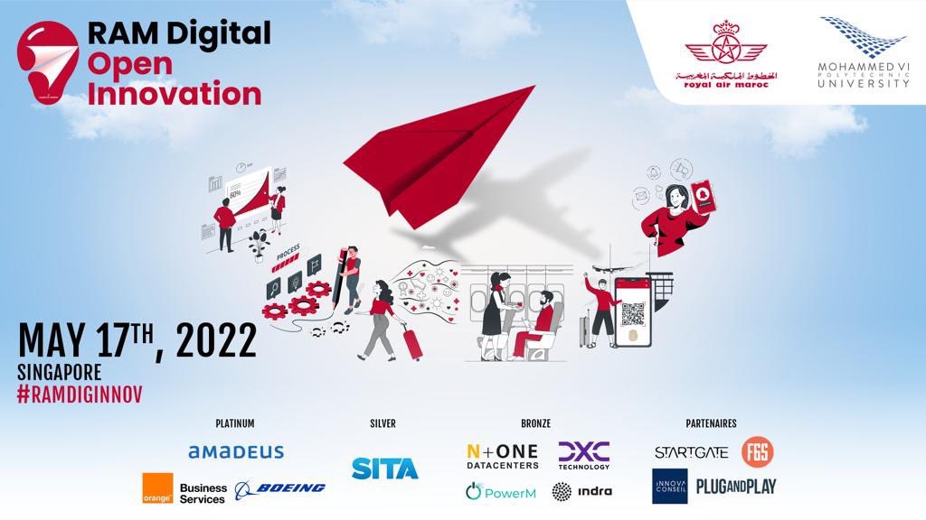 royalairmaroc's tweet photo. J-1 : Lancement de la conférence kick-off Singapore avec notre PDG, Abdelhamid ADDOU. Suivez-nous à partir de 07h00 GMT sur le lien suivant : https://t.co/DgehLJU5SI
#RAMDIGINNOV #OPENINNOVATION https://t.co/CqCbh8P5hV