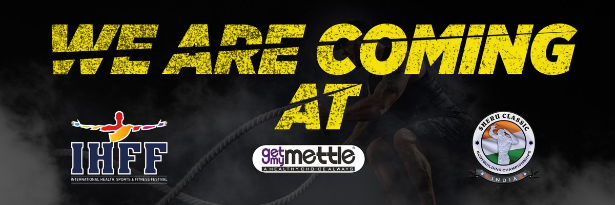 getmymettle's tweet photo. @getmymettle is coming to Sheru Classic on 17,18 &amp; 19
📍 Pragati Maidan
#getmymettle #sheruclassic #ihff #wearecoming #exhibition #bodybuilding #Compition #sheruclassic2022 #workout #motivaton #pragatimaidansheruclassic #delhi #champions #champion #motivation #sportssupplements https://t.co/fLH3vb2Y4x