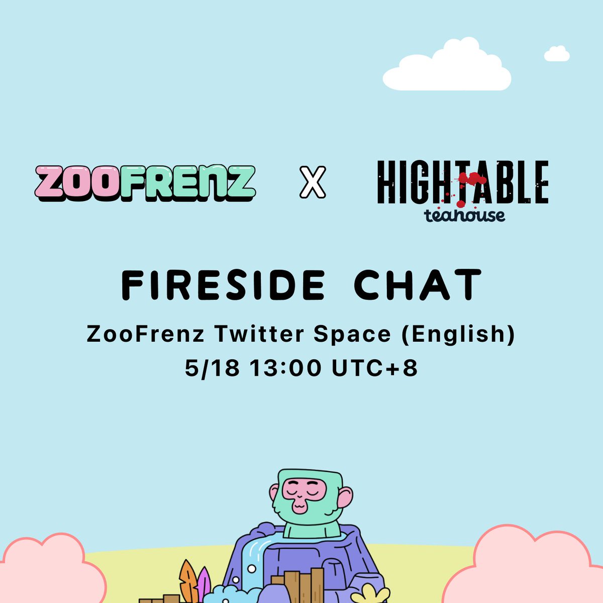 Tomorrow we're back with our Frenz at @TeahouseHost for another Spaces!

Tune in as we pick their brains on the imminent launch of their HighTable NFT and also giveaway 5 x WL for their project!

P.S. Follow +❤️+ RT this tweet for a chance to win 1 of 3 WL as well! (⏳12hrs)