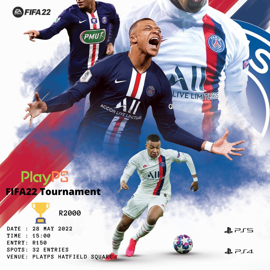 PlayPS_za's tweet photo. We’ve got another one.🏆🔥🥷🎮🙌🏾🙌🏾
Date: 28 May 2022
Entry fee: R150
Prize: R2000
Sign up online.#PlayPSHatfieldSquare https://t.co/eEA54Pm6qf