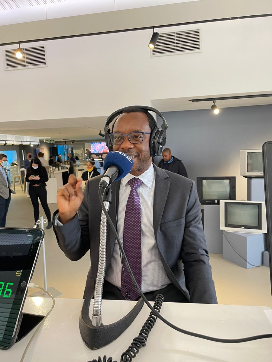 Radio702's tweet photo. .@UPTuks launches its Centre for the future of work @TheRealClementM chats to Prof Tawana Kupe, Vice-Chancellor and Principal, University of Pretoria.

#TheCMShow https://t.co/iVOMVKzq5U