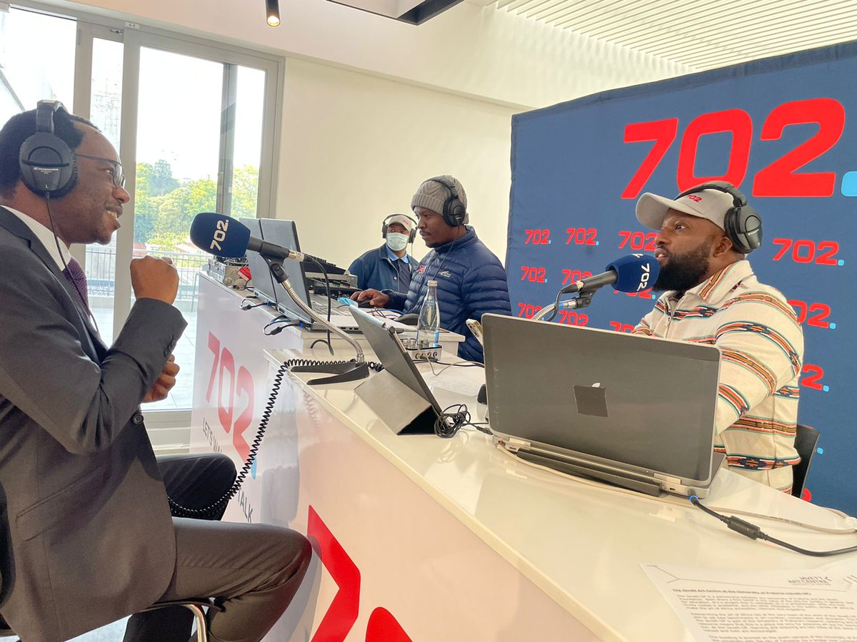 Radio702's tweet photo. .@UPTuks launches its Centre for the future of work @TheRealClementM chats to Prof Tawana Kupe, Vice-Chancellor and Principal, University of Pretoria.

#TheCMShow https://t.co/iVOMVKzq5U