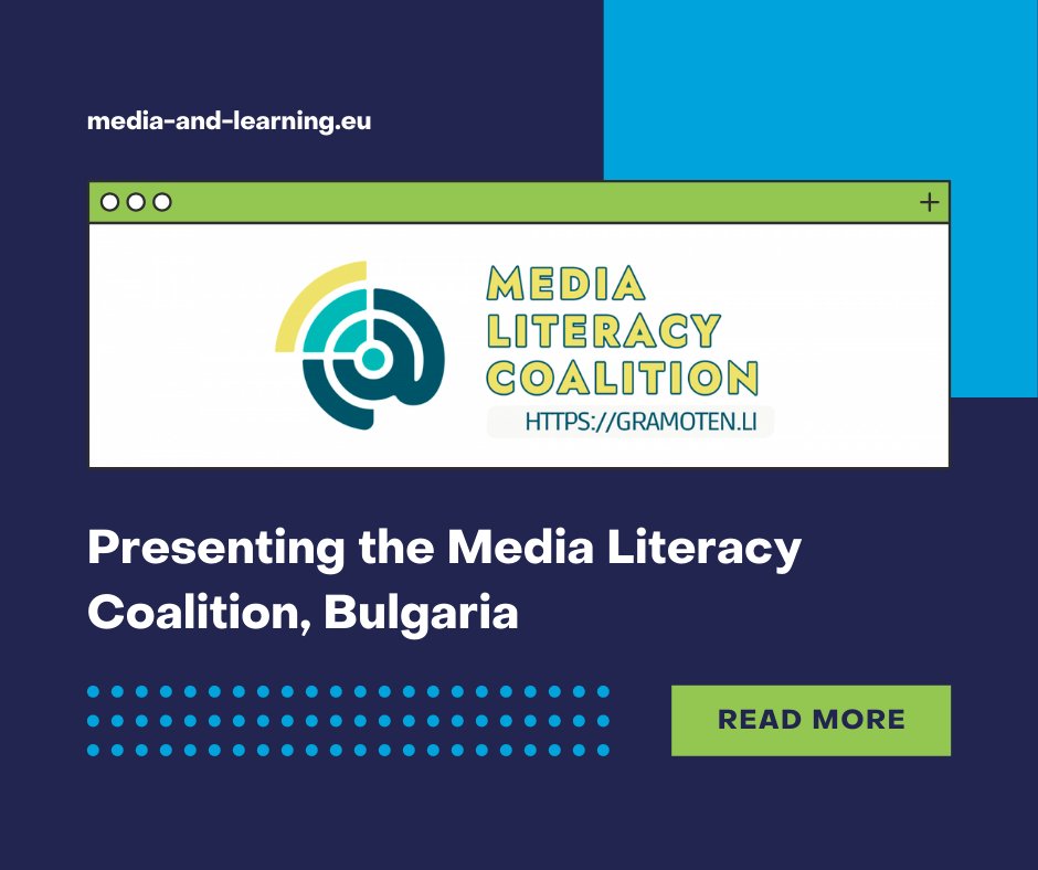 MediaLearning's tweet photo. "The Coalition’s mission is to promote and support the incorporation of media literacy in the entire educational process and lifelong learning." @prim_rose

Read the full article: https://t.co/sOZVa6FDxj

#MediaLiteracy @medialitbg https://t.co/Gbjv8Bl2hC