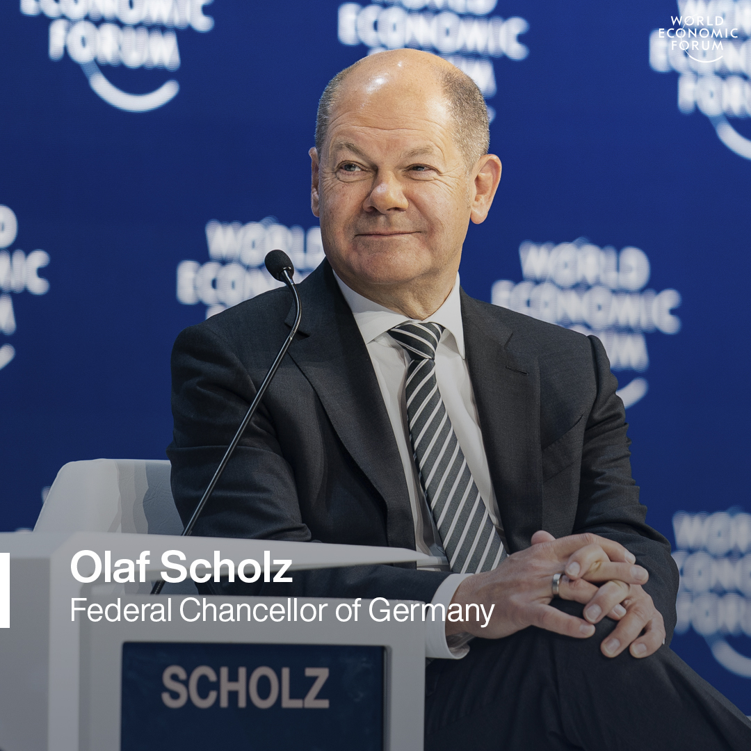 German Chancellor <a href="/OlafScholz/">Olaf Scholz</a> will join us at our Annual Meeting in Davos at a critical moment for the history of Europe. Hear from the @Bundeskanzler during his Special Address on 26 May 2022. wef.ch/22 #wef22