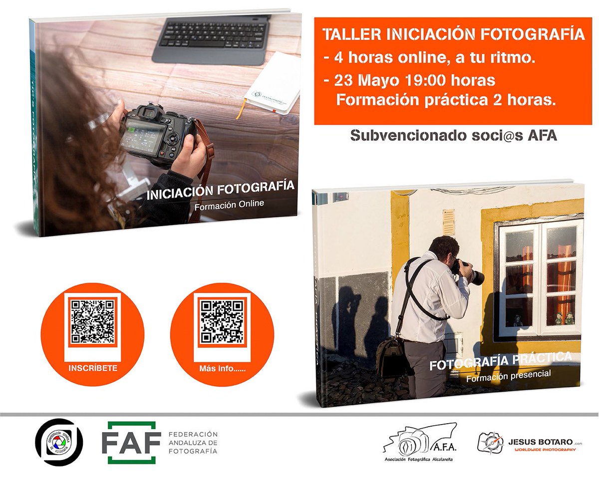 JesusBotaro's tweet photo. Taller de Iniciación de fotografía, online y presencial. Para socios de la Asociación Fotográfica Alcalareña, Sevilla #tomares #tomaresphoto #Sevilla #faf #cefoto https://t.co/BZxYmr4MtG