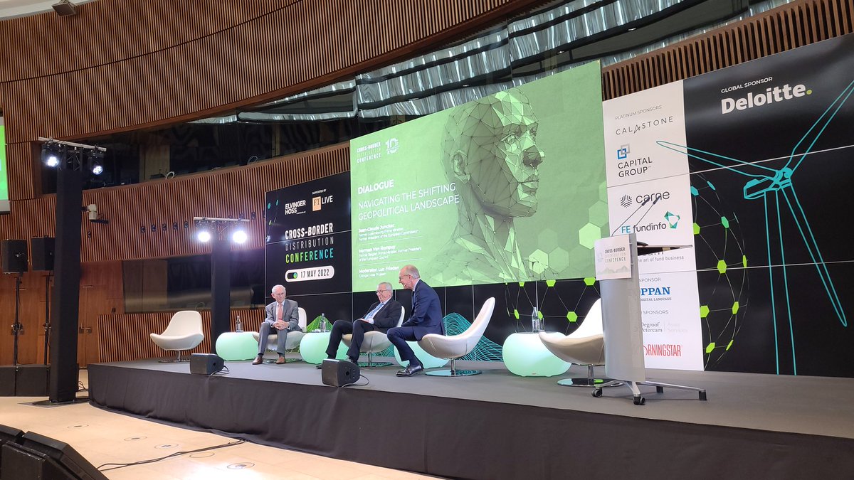 LizLum's tweet photo. Navigating the shifting geopolitical landscape with Jean-Claude Juncker and Herman Van Rompuy #FTLive #CrossBorder2022 https://t.co/TPaHcQP3iA