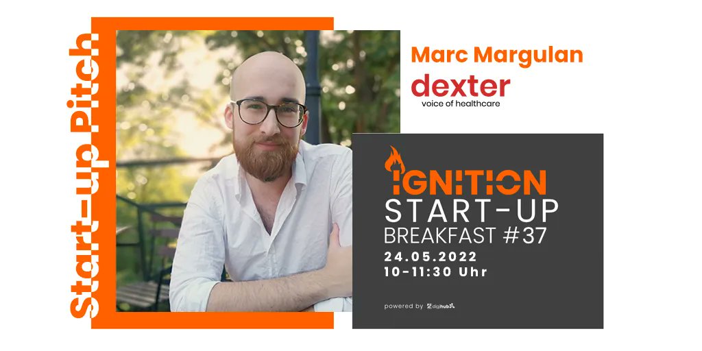 digihub_de's tweet photo. Nur noch eine Woche bis zum #IgnitionDus Start-up Breakfast #37! Mit dabei ist unser Alumni #Startup dexter health. Freut euch auf deren Startup Pitch! Lerne das Düsseldorfer Startup Ökosystem und zahlreiche Gründer vor Ort kennen! Jetzt anmelden: https://t.co/SggvCFXoKE https://t.co/OyBADcgIXC