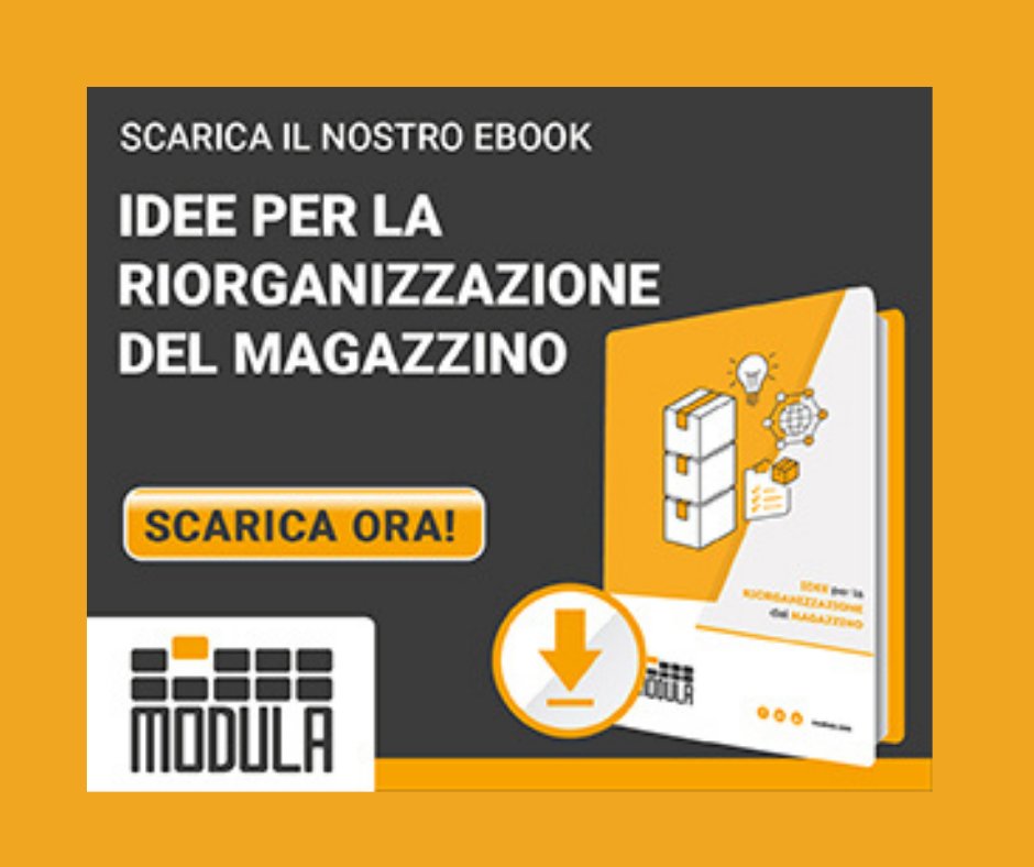 logisticamente's tweet image. ➡️ Vuoi sapere come riorganizzare il tuo #magazzino? Tramite questo #EBOOK gratuito, Modula propone idee e soluzioni per gestire al meglio la #struttura del magazzino. Scarica la guida 👉 bit.ly/3sBe9ry