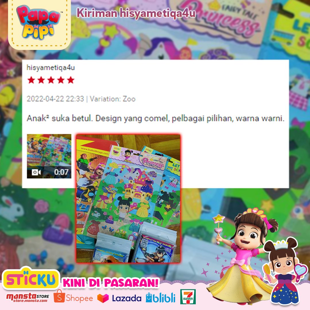 papapipizola_'s tweet photo. Jangan ketinggalan untuk dapatkan STICKU Pipi Zola untuk anak-anak anda! π
---
Dapatkan sekarang di 7E atau online:
https://t.co/hKRjBqbjTW
https://t.co/eqNvhTJUb1
https://t.co/MMuqdTDVFa
https://t.co/xyloWmghNJ
---
#Sticku #PapaPipi https://t.co/Nfd4pgsb2l