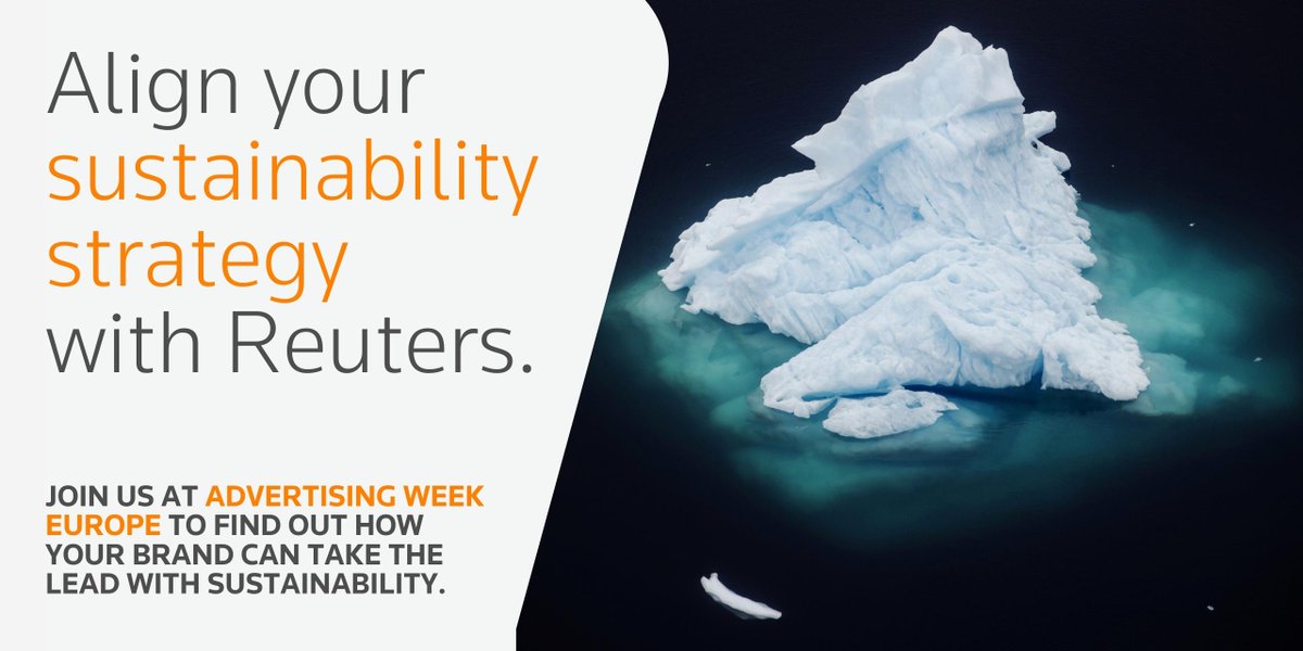 Learn how your brand can develop a sustainability mission and share these plans with the world through actionable insights from our Reuters panel. Join ‘The Sustainability Imperative: How your brand can take the lead’ at Advertising Week.  