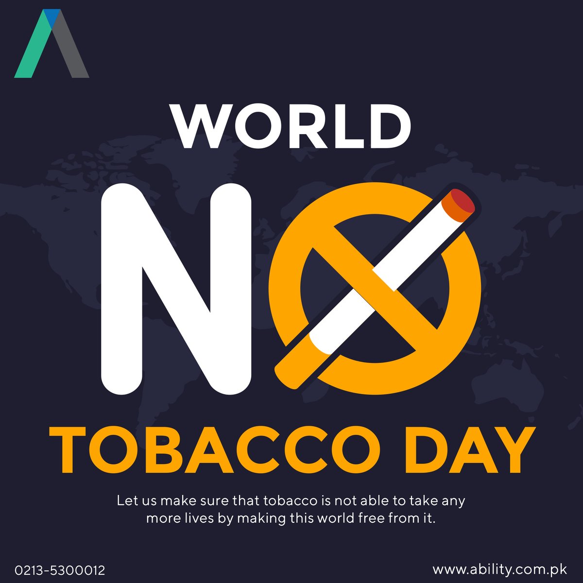 abilitypvtltd's tweet photo. WORLD NO TOBACCO DAY

Let us make sure that tobacco is not able to take any more lives by making this world free from it.

 #ability #humanresources #hiringagency #teamawesome #WorldNoTobaccoDay  #NoTobacco #SayNoToTobacco https://t.co/2jyHoYKoNR