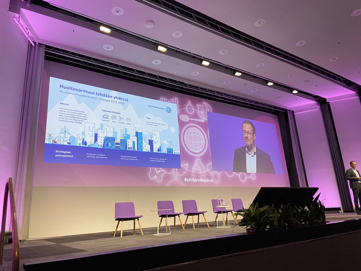 ⁦<a href="/HVK_uutiset/">Huoltovarmuuskeskus (HVK)</a>⁩ tj. Janne Känkänen kuvaa eri toimintojen keskinäistä riippuvuutta #huoltovarmuus näkökulmista. #Varautuminen on hyvin hallussa. Elintarvikehuollossa koko ketjun on toimittava. #Elintarvikepäivä
