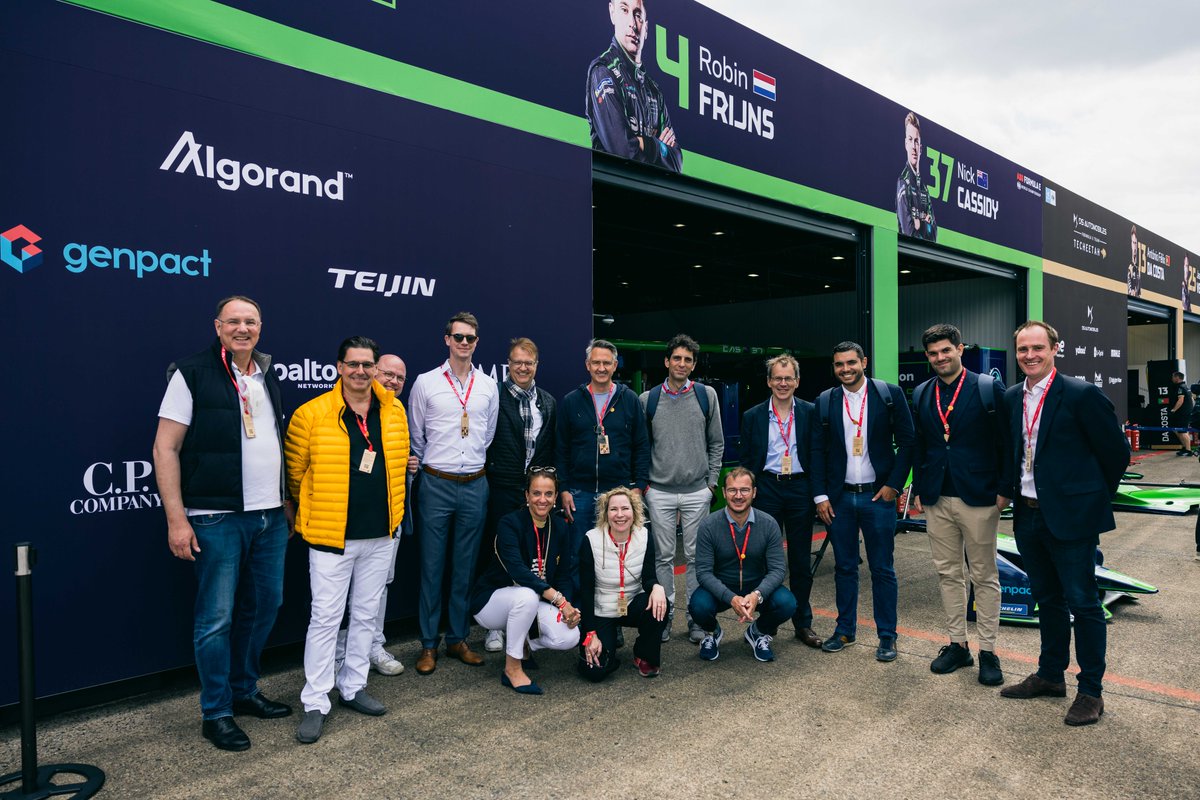 Genpact's tweet photo. The #FormulaE race weekend w/ @Envision_Racing in Berlin was an electrifying experience filled with good vibes and green energy 💚. Learn more about our partnership with the greenest team on the greenest grid. https://t.co/52wjQzppw7
#BerlinEPrix #WinningRedefined https://t.co/I4WmZcR69w