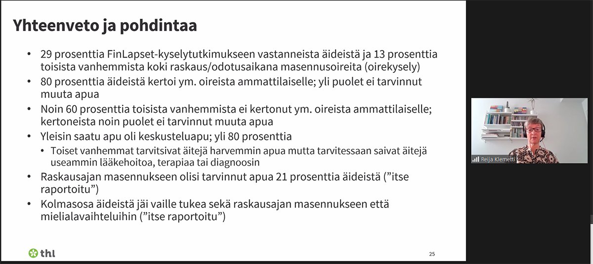 voimaperheet's tweet photo. Raskausajan masennukseen olisi tarvinnut apua 21% äideistä; Kolmasosa jäi vaille tukea, kertoi Reija Klemetti @THLorg  tärkeän #FinLapset-tutkimuksen tuloksia #Voimaperheet-koulutuksessa.#Hyvinvointialueet antavat huikean mahdollisuuden kehittää palveluja. #raskaus #mielenterveys https://t.co/uSE3cvzYHY