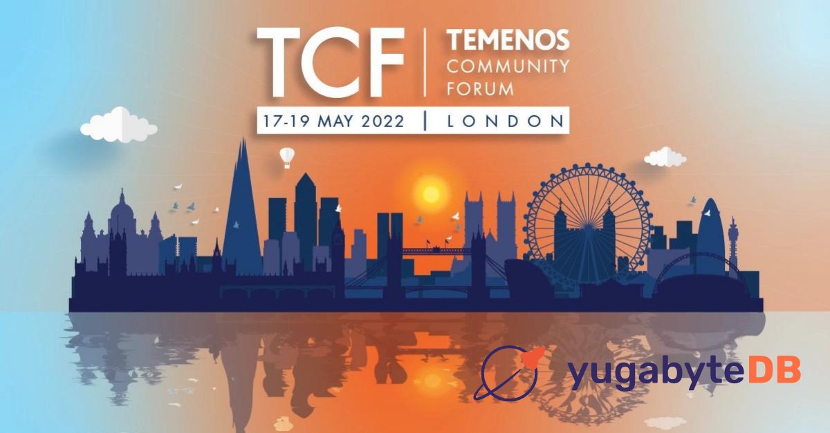 Yugabyte's tweet photo. Visit @Yugabyte TODAY at booth #15 at the @Temenos Community Forum in London ExCel (Capital Hall)! 🚀

Bag cool swag, meet our experts, and discover how #YugabyteDB offers a truly #cloudnative #distributedSQL database solution!

Register now: https://t.co/s2rJ9ktlxD https://t.co/EF4icBHRoS