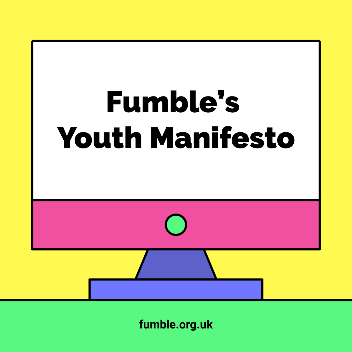 📢 Today we launch our Youth Manifesto which shouts about the changes young people want to see when it comes to accessing relationships and sex education online! fumble.org.uk/manifesto/ #FumblesYouthManifesto 1/7