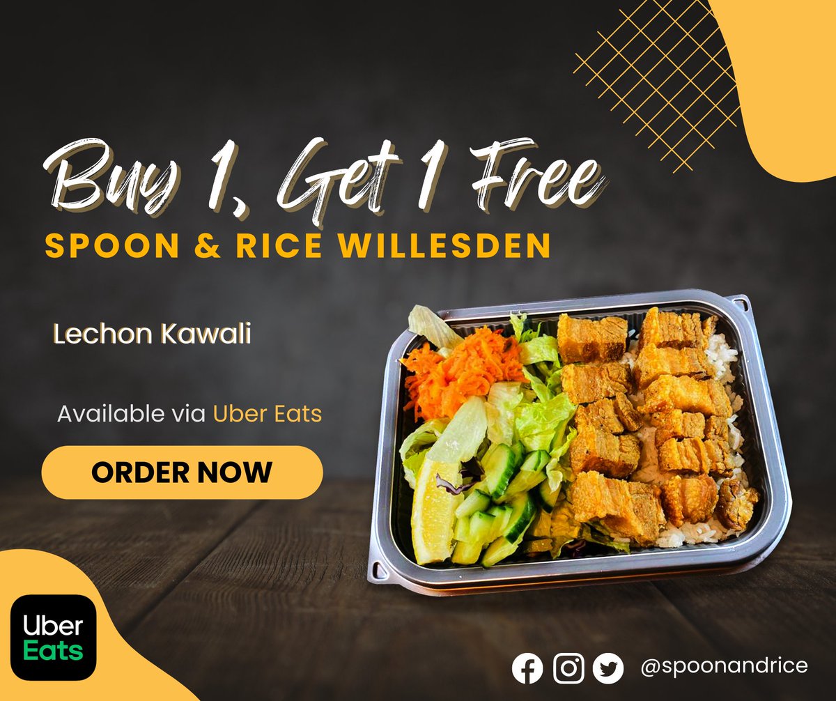 spoonandrice's tweet photo. Store Address: 16 High Road, Willesden, London, NW10 2QG
Google Map: https://t.co/EIYLwnWdeA

Every bite is a craving come true! Deliciously flavourful served with love! Mabuhay!

#spoonandrice #FilipinoCultureInEveryBite  #tuesdayvibe #deliveryfood #foodie #filipinofoodmovement https://t.co/SlIOeAIcg0