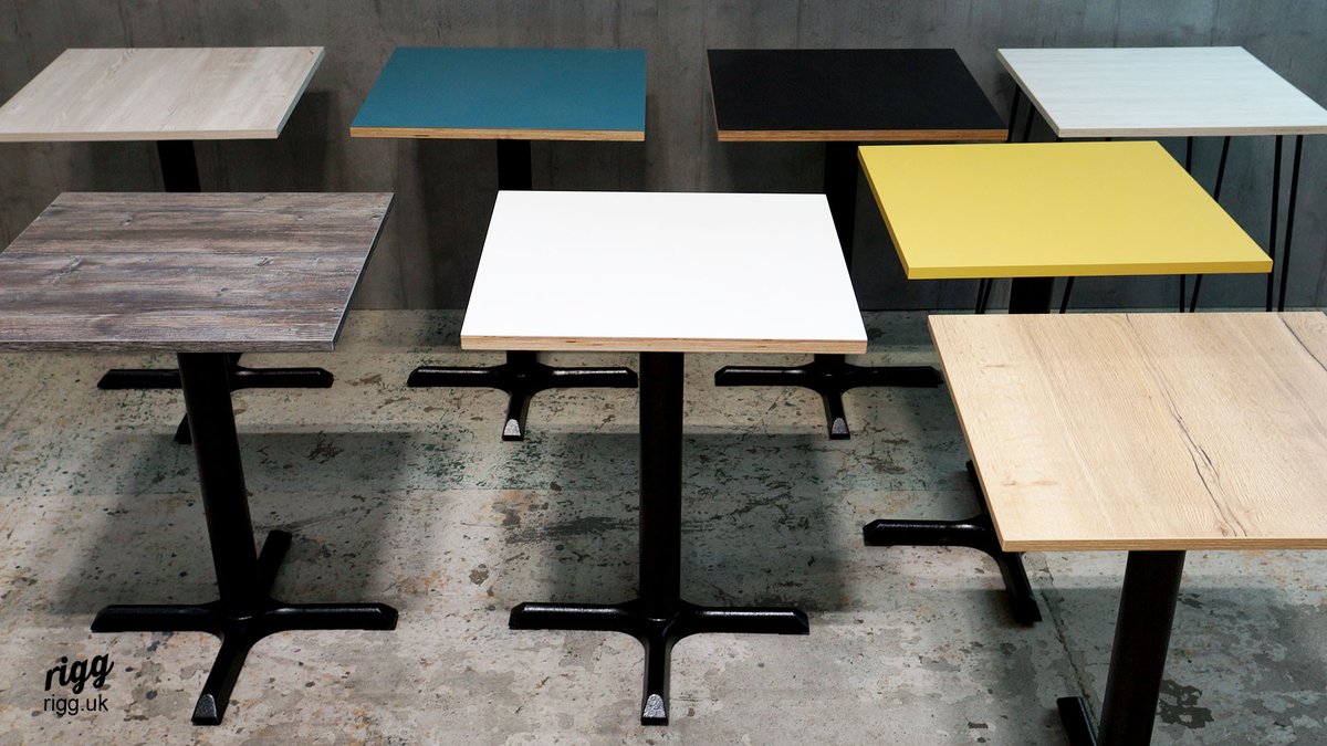rigguk's tweet image. #CaféTable #BistroTable
Here at Rigg we make many different types of bistro tables. A variety of tops are available with modern, fresh decors and solid real woods. Birch plywood can also be specified clear lacquered, stained or unstained.