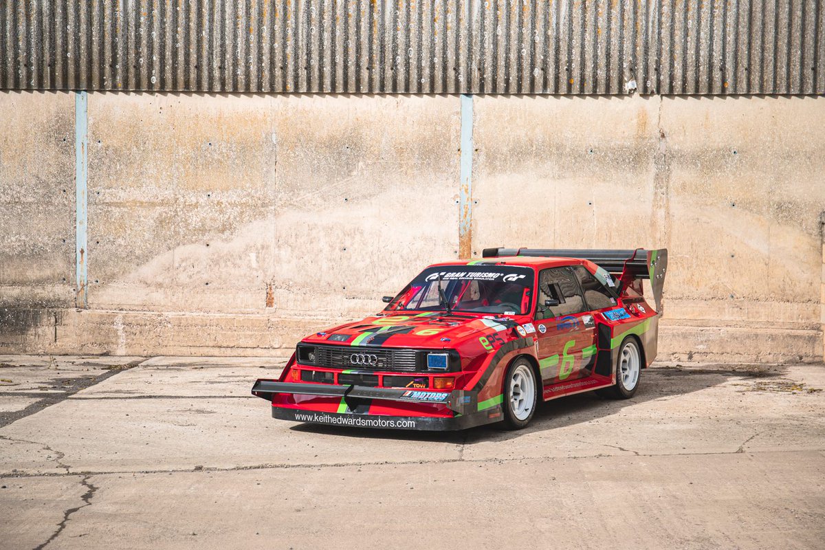 IconicAuc's tweet photo. Well then, who fancies this Pikes Peak, Audi Quattro S1 replica? Over 800bhp, built by Keith Edwards.
An absolute monster, to be auctioned at @supercarfest
#silverstoneauctions #supercarfest #pikespeak #groupb #hillclimbmonsters #keithedwards https://t.co/vBL6IFeBPY
