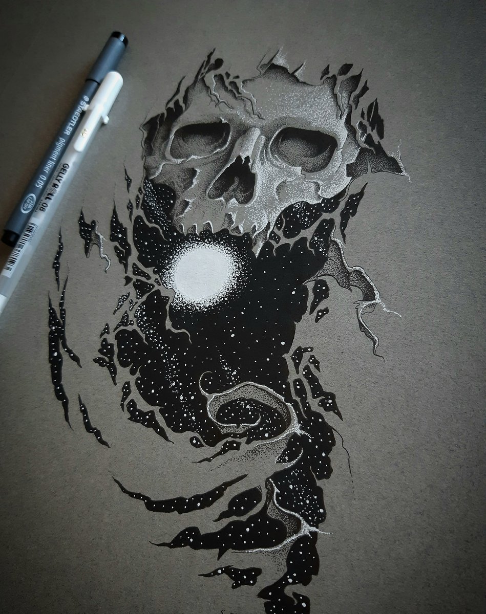 wrongsideart's tweet photo. "Do not take life too seriously.
You will never get out of it alive."

Happy Tuesday everyone!😁
#art #artist #skull #TuesdayMotivaton https://t.co/U5waVD6Yrs