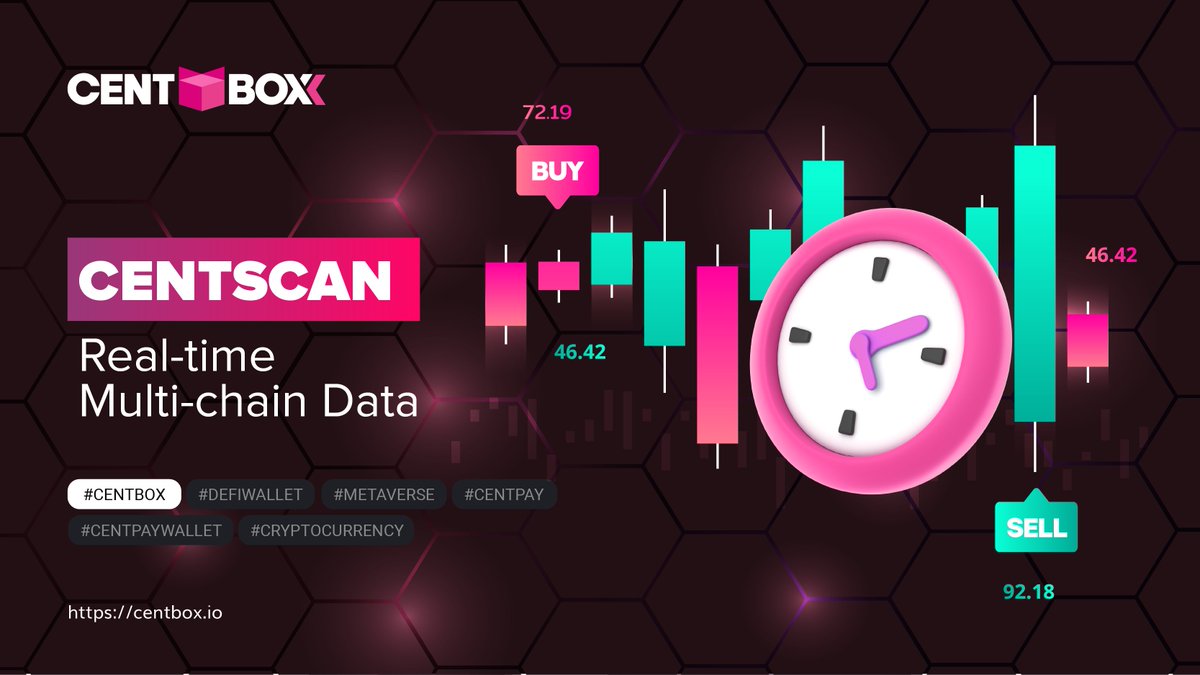 centchain's tweet photo. Developed based on Web3 technology, Centscan offers real-time multi-chain data, making blockchain data accessible and understandable. ​

#centbox #defitrading #metaverse #centchain #centpay #cryptocurrency #polkadot #DeFi https://t.co/yAYufFCXs3
