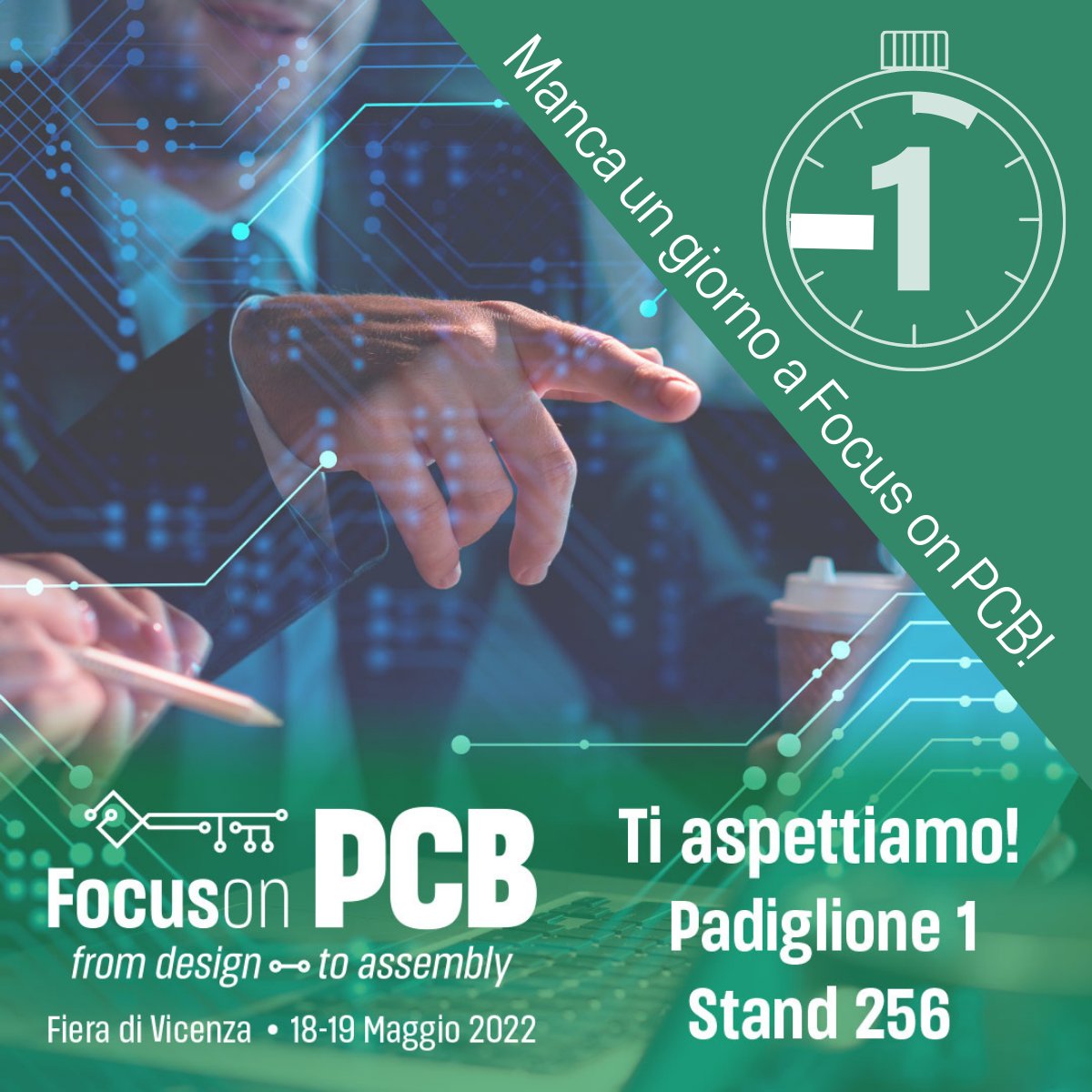 ⏱️⏱️⏱️-1 giorno a #FocusOnPCB: domani si inaugura la prima fiera dedicata al mondo dei PCB! Ti aspettiamo a Vicenza il 18-19/05, stand 256, con le soluzioni <a href="/Cadence/">Cadence</a> #OrCAD e #Allegro, demo live e speech tecnici. ➡️ Scopri di più: artedas.it/news/focus-on-…