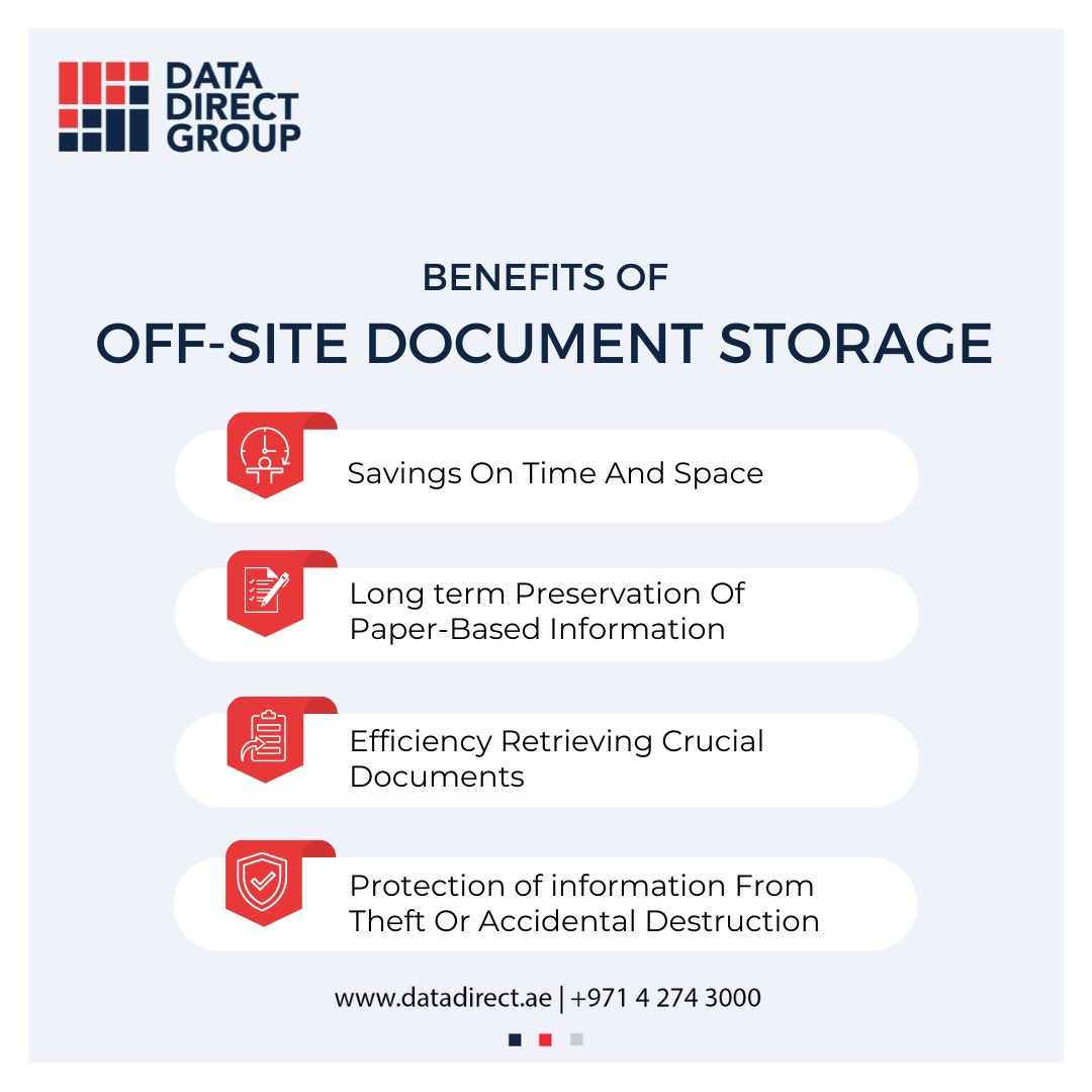 DataDirect_ME's tweet photo. Offsite data storage has become a popular solution for archiving documents and backing up crucial files.

#documentmanagement #documentsolution #recordmanagement #documentation #documentmanagementsolutions #BusinessSolutions #B2B #DubaiBusiness #businessdubai #business #solutions https://t.co/Hh15I94ghT