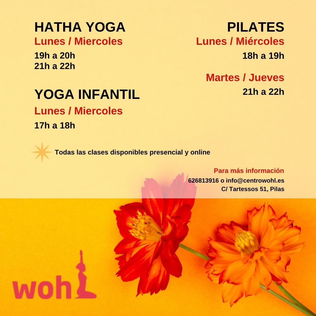 CentroWohl's tweet photo. La subida de temperatura te quita las ganas de hacer #ejercicio????

DI NOOOOO!!!!!!
El #cuidado personal es necesario, ven a nuestras clases y disfruta practicando #Yoga o #Pilates, puedes probar totalmente #GRATIS!!

626813916, estamos en C/Tartessos 51, #Pilas, #Sevilla. https://t.co/nGdtLebcNT